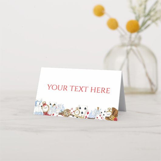 不思議の国のアリス プレイスカード (正面)