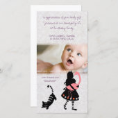 不思議の国のアリス　ベイビー　フォトカード　サンキュー サンキューカード (正面/裏面)