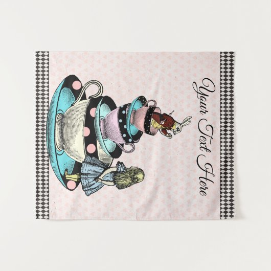 不思議の国のアリス ベビーシャワー 背景 タペストリー (正面(横))