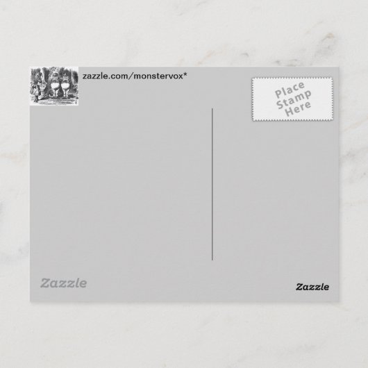 不思議の国のアリス ポストカード (裏面)