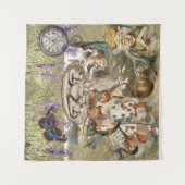 不思議の国のアリス　マッド・ティーパーティー タペストリー (正面(横))