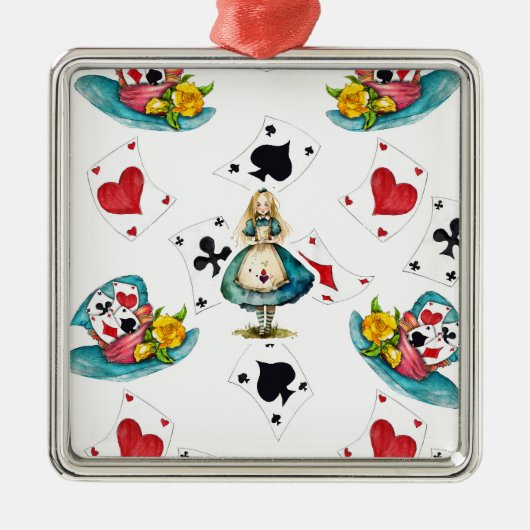 不思議の国のアリス メタルオーナメント (正面)