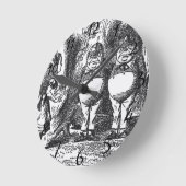 不思議の国のアリス ラウンド壁時計 (傾斜)