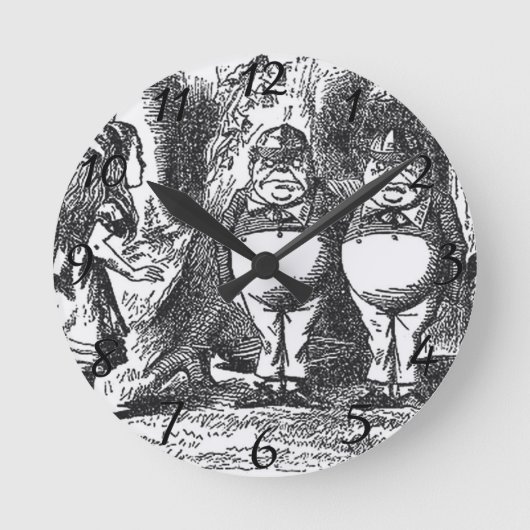 不思議の国のアリス ラウンド壁時計 (正面)