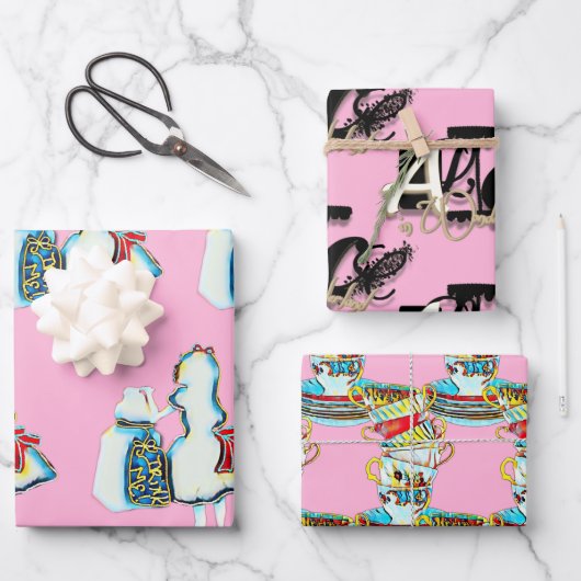 不思議の国のアリス ラッピングペーパーシート (正面)