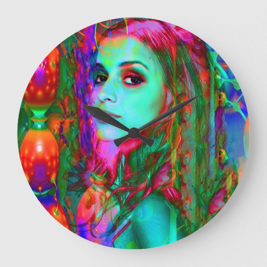 不思議の国のアリス ラージ壁時計 (正面)