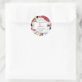 不思議の国のアリス レッド フラワーズ バースデー ティーパーティー ラウンドシール (バッグ)