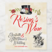 不思議の国のアリス ワインボトルラベル ワインラベル (シングルラベル)