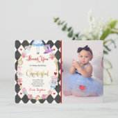 不思議の国のアリス ワンダーカード ありがとう アリス ありがとう 招待状 (スタンド正面)