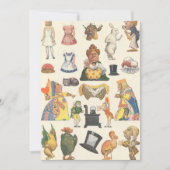 不思議の国のアリス、ヴィンテージビクトリアン紙 (正面)