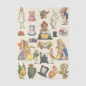 不思議の国のアリス、ヴィンテージビクトリアン紙 薄葉紙 (正面)