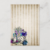 不思議の国のアリス ヴィンテージ ウェディングの詳細 エンクロージャーカード (裏面)