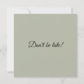 不思議の国のアリス ヴィンテージ パステルグリーン エレガント セーブザデート (裏面)