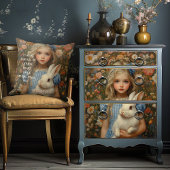 不思議の国のアリス ヴィンテージ 白ウサギ クッション