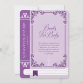 不思議の国のアリス ヴィンテージ 紫の絵本 招待状 (裏面)