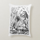 不思議の国のアリス（ヴィンテージ）、飛び散るトランプ アクセントクッション (裏面(縦))