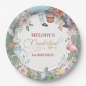 不思議の国のアリス ヴィンテージ 1歳の誕生日 ペーパープレート (正面)