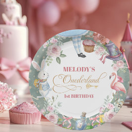 不思議の国のアリス ヴィンテージ 1歳の誕生日 ペーパープレート