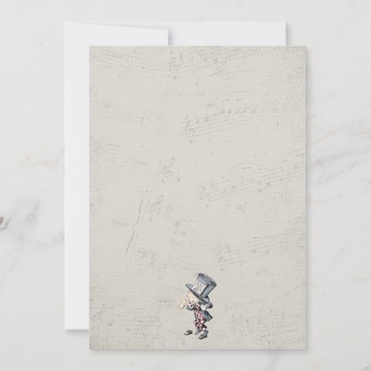 不思議の国のアリス ヴィンテージ Save the Date セーブザデート (裏面)