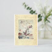 不思議の国のアリス、公爵夫人、ヴィンテージ ポストカード (スタンド正面)