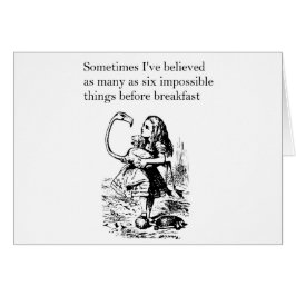 不思議の国のアリス「六つありえないもの」カード