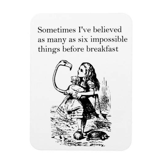 不思議の国のアリス「六つの不可能なこと」 マグネット (縦)
