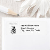 不思議の国のアリス「六つの不可能なこと」 ラベル (インサイチュ)