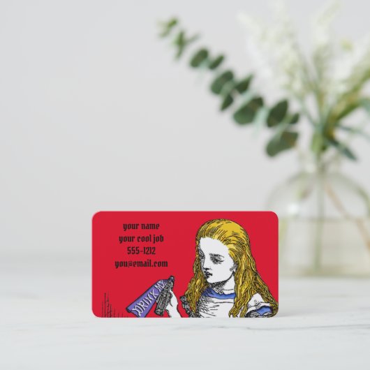 不思議の国のアリス 名刺 (スタンド正面)