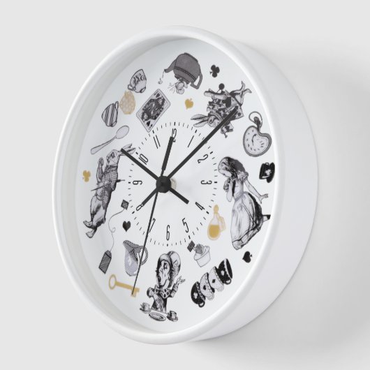 不思議の国のアリス 壁時計 (傾斜)