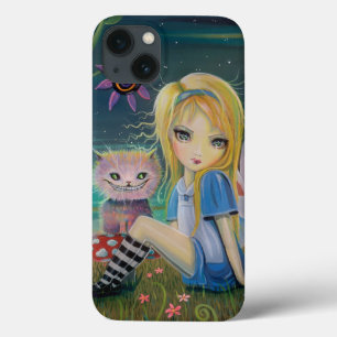 不思議の国のアリス 大きな目 ファンタジー フェアリーテイル アート iPhone 13ケース