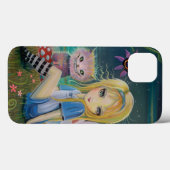 不思議の国のアリス 大きな目 ファンタジー フェアリーテイル アート Case-Mate iPhoneケース (裏面 (横))