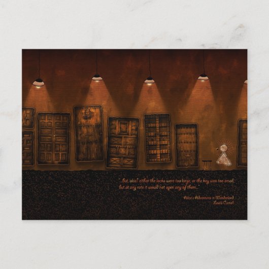 不思議の国のアリス – 小さな黄金の鍵 ポストカード (正面)