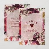 不思議の国のアリス 席次表 ウェディングテーブルナンバー 招待状 (正面/裏面)