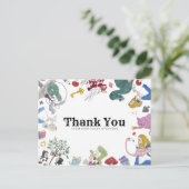 不思議の国のアリス 感謝のメッセージカード ポストカード (スタンド正面)