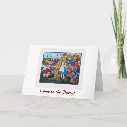 不思議の国のアリス 招待状 (正面)