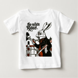 不思議の国のアリス; 演劇。 白いウサギ ベビーTシャツ