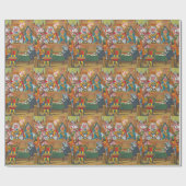 不思議の国のアリス – 王と女王のハート ラッピングペーパー (フラット)