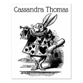 不思議の国のアリス 白ウサギのトランペット奏者 ラバースタンプ (インプリント)