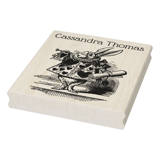 不思議の国のアリス 白ウサギのトランペット奏者 ラバースタンプ (スタンプ)