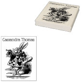 不思議の国のアリス 白ウサギのトランペット奏者 ラバースタンプ (押印)