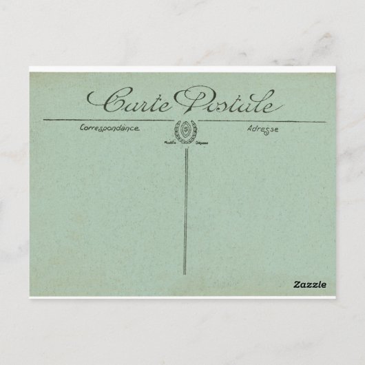 不思議の国のアリス 白ウサギ バレンタイン ポストカード (裏面)