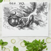 不思議の国のアリス-私達はここにすべての不機嫌います キッチンタオル (折り畳み)