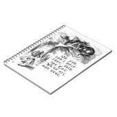 不思議の国のアリス-私達はここにすべての不機嫌います ノートブック (左側)