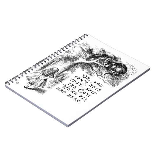 不思議の国のアリス-私達はここにすべての不機嫌います ノートブック (左側)