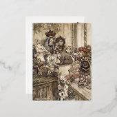 不思議の国のアリス 箔シーズンポストカード (正面/裏面)