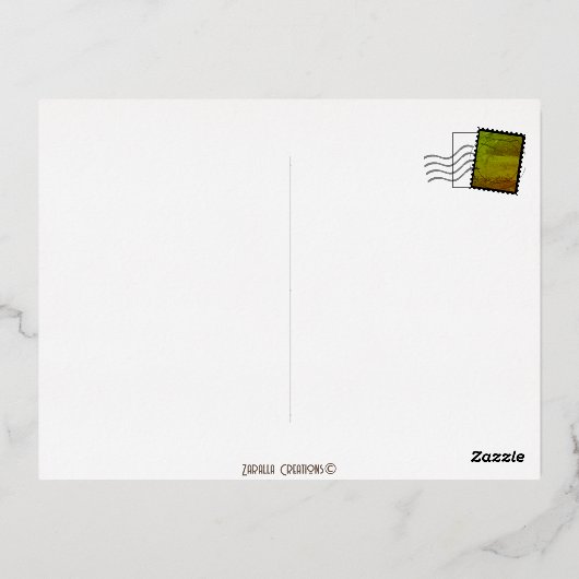 不思議の国のアリス 箔シーズンポストカード (裏面)