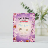 不思議の国のアリス 誕生日パーティー招待状のご案内 案内ポストカード (スタンド正面)