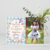 不思議の国のアリス 誕生日パーティー 招待状 ティーパーティー (スタンド正面)