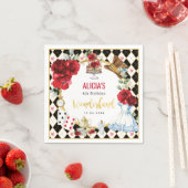 不思議の国のアリス 赤い花の少女たち ティーパーティー スタンダードカクテルナプキン (インサイチュ)