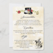 不思議の国のアリス 追加情報カード 招待状 (正面)